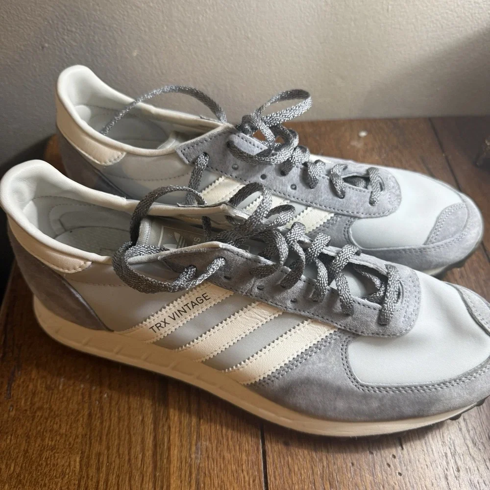 Adidas TRX Vintage Shoes - Gray/Chalk White - Men's Size 9.5 (IG5070)